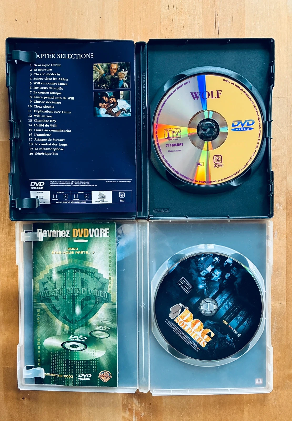 Lote 2 DVD especial Lobos Hombre: Wolf y Dog Soldiers. – photo 2